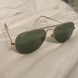 Ray Ban Green / Gold Sunglasses